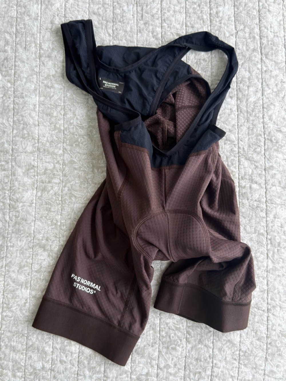 PAS NORMAL STUDIOS Men's Brown Cycling Bib Shorts